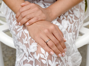Engagement ring Promise Petite in rose gold