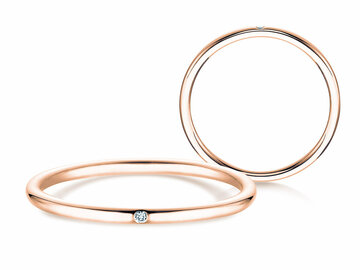 Engagement ring Promise Petite in rose gold