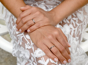 Engagement ring Promise in 14K white gold with diamond 0.05ct D/IF