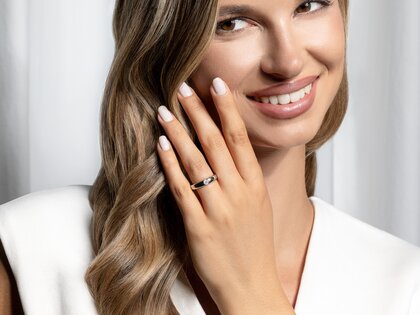 Engagement ring Promise in 9K white gold with diamond 0.25ct H/SI