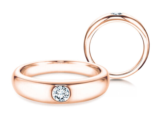 Engagement ring Promise in 9K white gold with diamond 0.25ct H/SI
