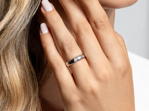 Engagement ring Promise in silver 925/- with diamond 0.15ct G/VS