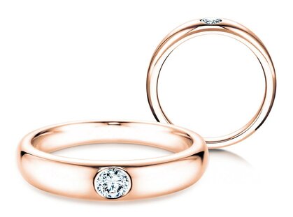 Engagement ring Promise in rose gold