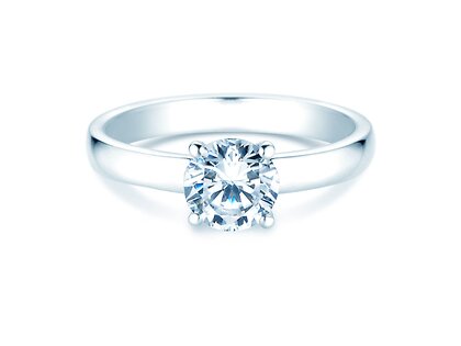 Engagement ring Pure in 14K white gold with diamond 2.50ct G/VS