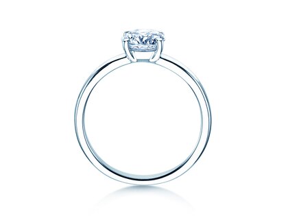 Engagement ring Pure in 14K white gold with diamond 2.50ct G/VS