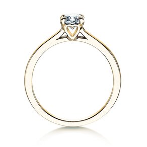 Engagement ring Romance in 14K yellow gold with diamond 0.40ct H/SI