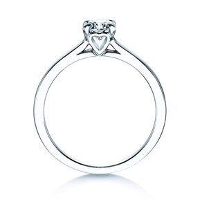 Engagement ring Romance in 14K white gold with diamond 0.40ct H/SI