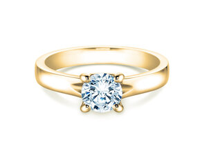 Engagement ring Romance in 9K yellow gold with diamond 1.00ct H/SI