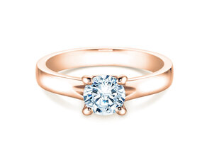 Engagement ring Romance in 9K rosé gold with diamond 2.00ct G/SI
