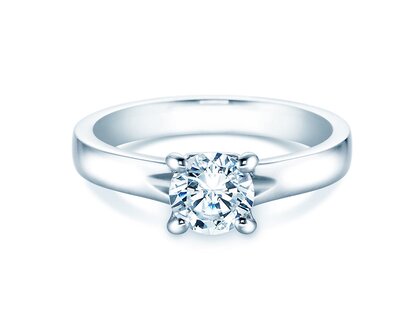 Engagement ring Romance in 14K white gold with diamond 2.50ct H/SI