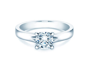 Engagement ring Romance in 14K white gold with diamond 2.50ct H/SI