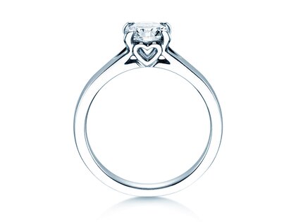 Engagement ring Romance in 14K white gold with diamond 2.50ct H/SI
