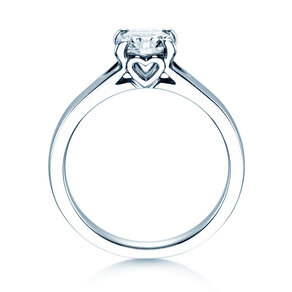 Engagement ring Romance in 14K white gold with diamond 2.50ct H/SI