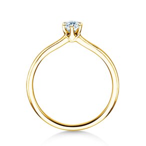 Engagement ring Royal in 14K yellow gold with diamond 0.30ct G/SI