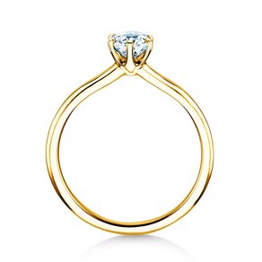 Engagement ring Royal in 9K yellow gold with lab-grown diamond 0.50ct E/VS