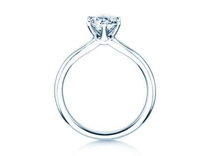 Engagement ring Royal in 18K white gold with lab-grown diamond 2.00ct D/IF