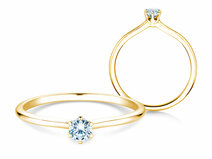 Engagement ring Royal in 18K yellow gold with diamond 0.15ct G/SI