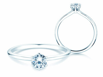 Engagement ring Royal in silver 925/- with diamond 0.05ct G/SI