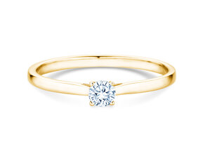 Engagement ring Surprise in 9K yellow gold with lab-grown diamond 0.15ct E/VS