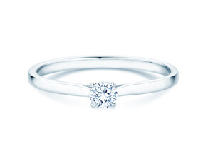 Engagement ring Surprise in silver 925/- with lab-grown diamond 0.15ct E/VS