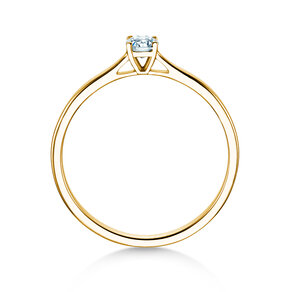 Engagement ring Surprise in 9K yellow gold with lab-grown diamond 0.15ct E/VS
