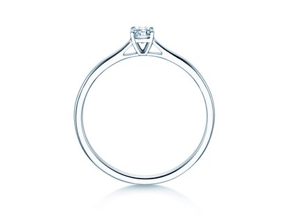 Engagement ring Surprise in silver 925/- with lab-grown diamond 0.15ct E/VS