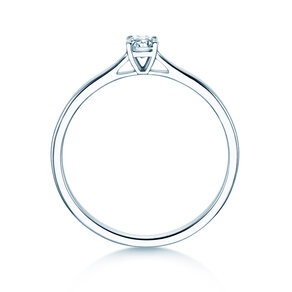 Engagement ring Surprise in silver 925/- with lab-grown diamond 0.15ct E/VS