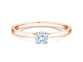 Engagement ring Surprise in 18K rosé gold with lab-grown diamond 0.25ct E/VS