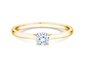Engagement ring Surprise in 18K yellow gold with lab-grown diamond 0.25ct E/VS