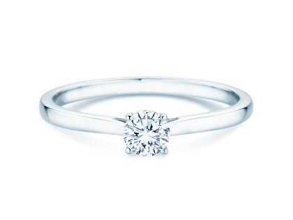 Engagement ring Surprise in 9K white gold with lab-grown diamond 0.25ct E/VS