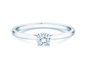 Engagement ring Surprise in 9K white gold with lab-grown diamond 0.25ct E/VS