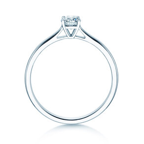 Engagement ring Surprise in 9K white gold with lab-grown diamond 0.25ct E/VS