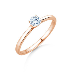 Engagement ring Surprise in 18K rosé gold with lab-grown diamond 0.25ct E/VS