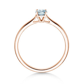 Engagement ring Surprise in 18K rosé gold with lab-grown diamond 0.25ct E/VS