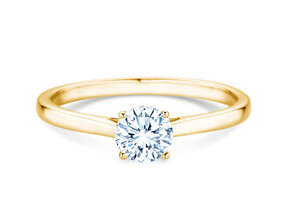 Engagement ring Surprise in 14K yellow gold with lab-grown diamond 0.50ct E/VS