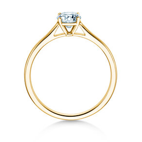 Engagement ring Surprise in 14K yellow gold with lab-grown diamond 0.50ct E/VS