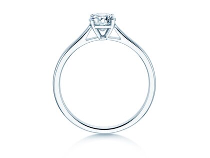 Engagement ring Surprise in 9K white gold with lab-grown diamond 0.50ct E/VS
