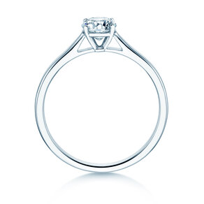 Engagement ring Surprise in 9K white gold with lab-grown diamond 0.50ct E/VS