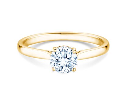 Engagement ring Surprise in 9K yellow gold with lab-grown diamond 0.75ct E/VS