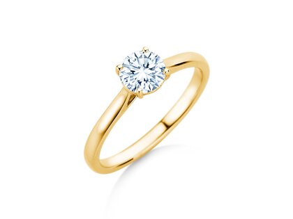 Engagement ring Surprise in 9K yellow gold with lab-grown diamond 0.75ct E/VS