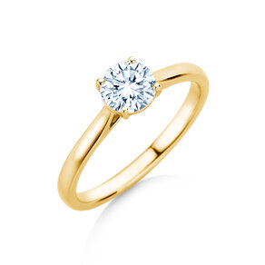 Engagement ring Surprise in 9K yellow gold with lab-grown diamond 0.75ct E/VS