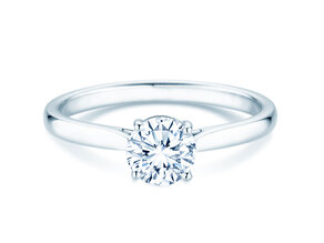Engagement ring Surprise in 18K white gold with lab-grown diamond 0.75ct E/VS