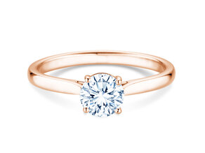 Engagement ring Surprise in 18K rosé gold with lab-grown diamond 0.75ct E/VS