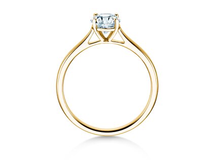 Engagement ring Surprise in 9K yellow gold with lab-grown diamond 0.75ct E/VS