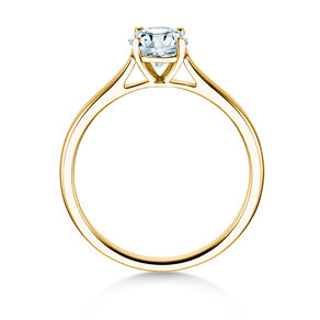 Engagement ring Surprise in 9K yellow gold with lab-grown diamond 0.75ct E/VS
