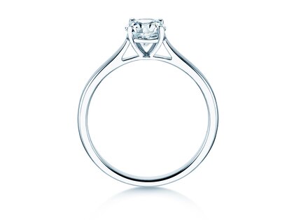 Engagement ring Surprise in 18K white gold with lab-grown diamond 0.75ct E/VS