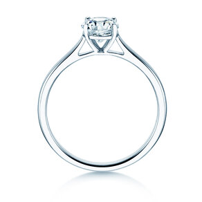 Engagement ring Surprise in 18K white gold with lab-grown diamond 0.75ct E/VS