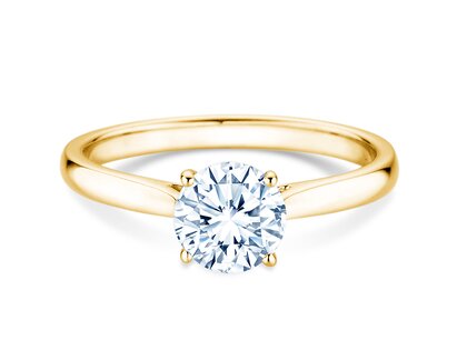 Engagement ring Surprise in 9K yellow gold with lab-grown diamond 1.00ct E/VS
