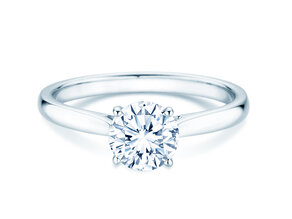 Engagement ring Surprise in 18K white gold with lab-grown diamond 1.00ct E/VS