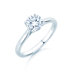 Engagement ring Surprise in 18K white gold with lab-grown diamond 1.00ct E/VS